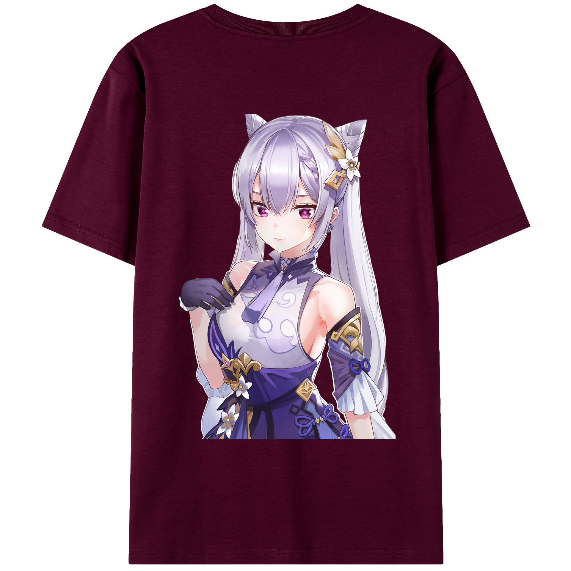 げんし神 刻晴 こくせい genshin Kokusei レディース半袖Tシャツ(バックプリント)